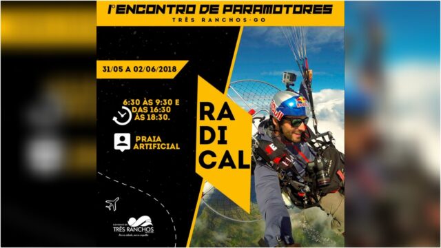 Prefeito Hugo Deleon lança programação do 1º Encontro de Pilotos de Paramotor de Três Ranchos