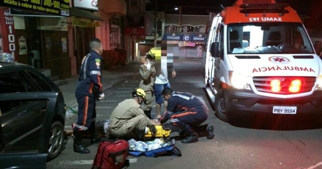 Duas pessoas ficam feridas em acidente de trânsito na cidade de Ipameri