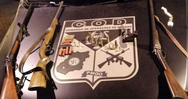Em uma ação, CPR/COD apreende 4 armas de fogo