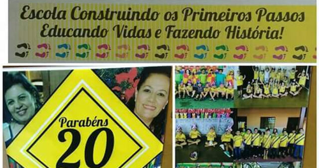 Escola Primeiros Passos comemora 20 anos de existência