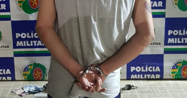 Polícia Militar prende em flagrante mais um traficante de drogas