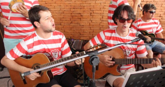 Momentos da apresentação do Clube do Samba de Catalão