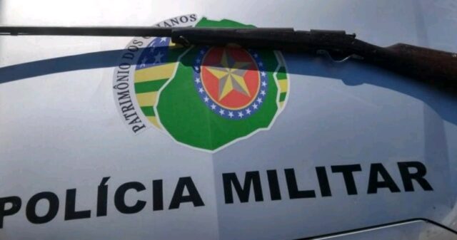 Polícia militar de Ipameri realiza prisão em flagrante de posse de arma de fogo