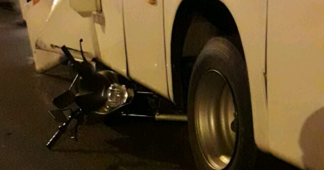 Acidente entre ônibus e moto deixa uma pessoa ferida em Catalão