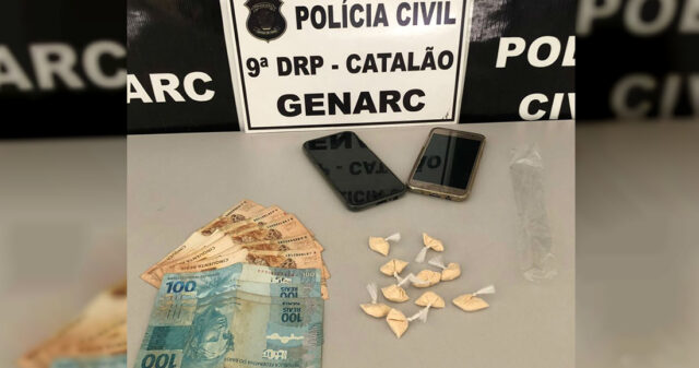 Genarc e 1ª DDP de Catalão prendem traficante durante operação