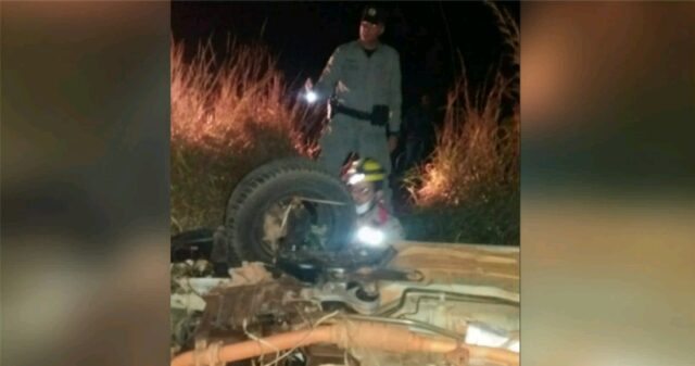 Capotamento na GO-330, próximo a Urutaí deixa uma mulher ferida