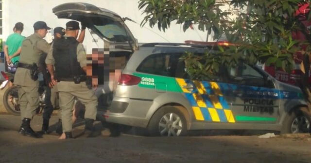 Polícia Militar realiza a prisão em flagrante de suspeito de lesão corporal