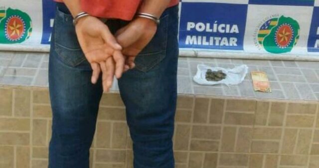 Polícia Militar captura suspeito de tráfico de drogas