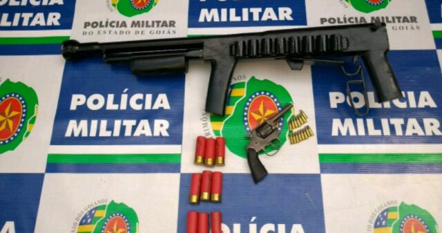 Polícia Militar realiza a prisão de suspeito de porte ilegal de arma de Fogo e munições