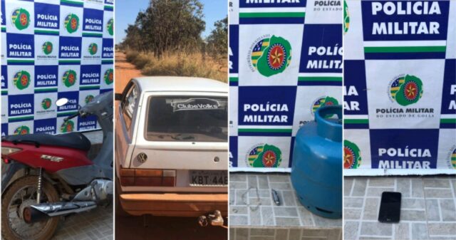 Polícia Militar apreende menores furtando residência, recupera veículos e vários outros objetos produtos de crime