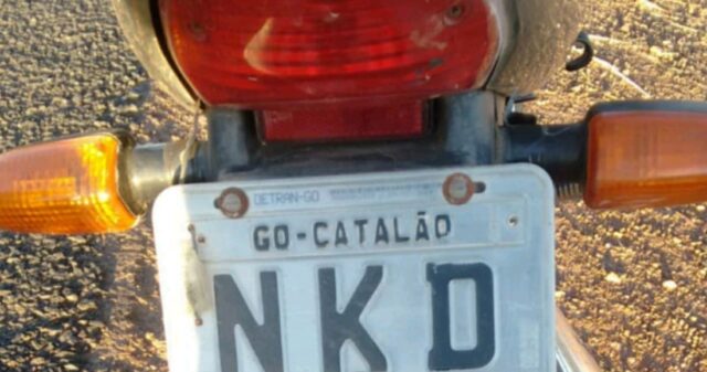 CPR recupera moto roubada durante abordagem na GO-210 no municipio de Catalão