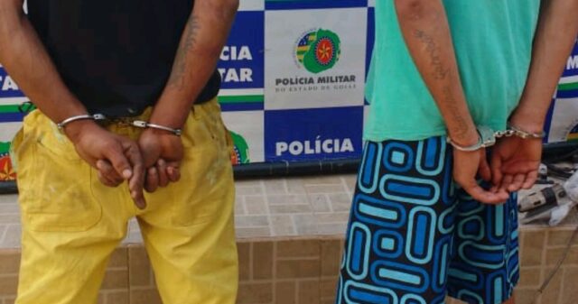 Polícia Militar realiza a prisão de suspeitos por roubo de celular