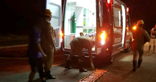 Flagrante de acidente de trânsito no Loteamento Copacabana