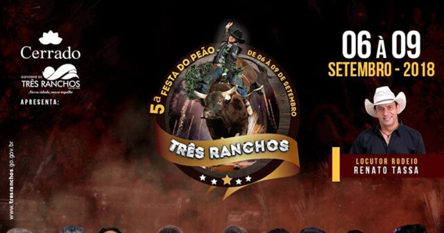 Festa do Peão de Três Ranchos lança programação de rodeio