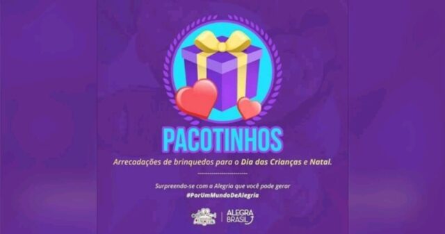 Vem aí mais um projeto Alegra Brasil, Campanha Pacotinhos