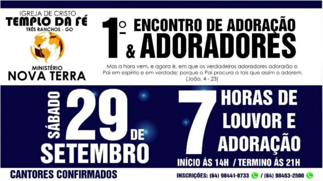 Igreja promove evento de 7 horas de duração e planeja reunir diversas igrejas da nossa Região e de Minas Gerais