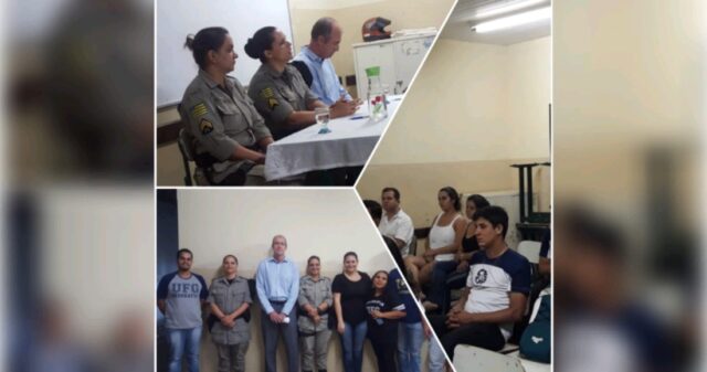 Polícia Militar ministra palestra com tema: Violência com os Jovens nas Ruas e Escolas