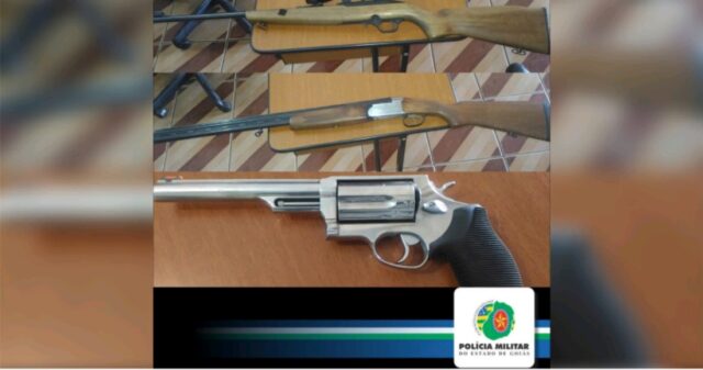 Em abordagem certeira, CPR apreende três armas de fogo