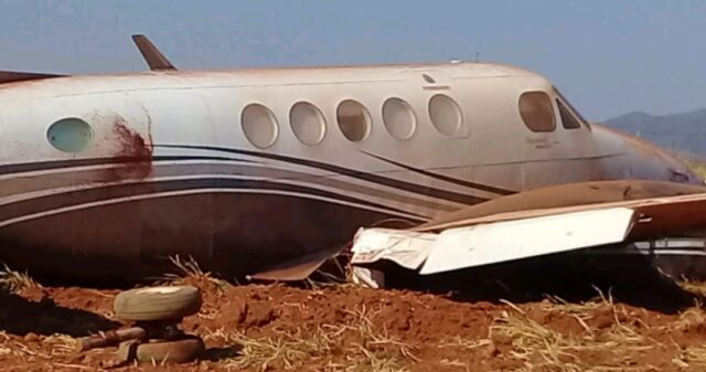 Avião com Daniel Vilela (MDB) faz pouso forçado em Itapaci