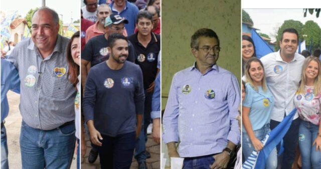 Confira como foi a agenda dos candidato a Deputado Estadual, Luiz Sampaio (DC), Thiago Simões (MDB), Deusmar Barbosa (DEM), Gustavo Sebba (PSDB)