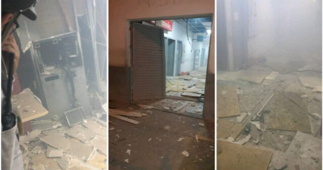 Bandidos explodem agência bancária em Vazante-MG