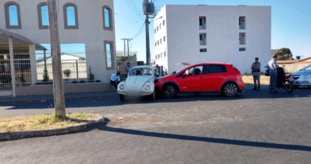 Flagrante de acidente de trânsito no Bairro Ipanema