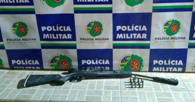 Polícia Militar realiza a prisão de suspeito de Diolência Doméstica e Posse Ilegal de Munições