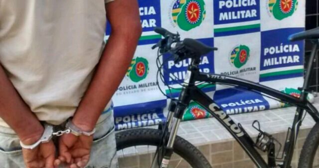Policia Militar prende suspeito e recupera bicicleta furtada