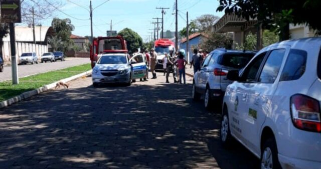 Motociclista fica gravemente ferido após acidente de trânsito, em Pires do Rio