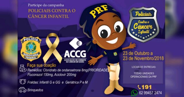 Policiais iniciam campanha em apoio a crianças com câncer