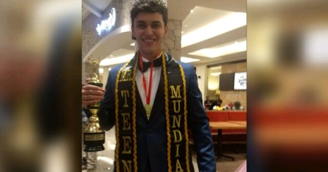 Catalano vence concurso internacional de beleza "Mister Teen Mundial 2018"