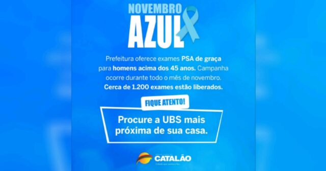 Novembro Azul: Prefeitura oferece exames PSA de graça para homens acima dos 45 anos