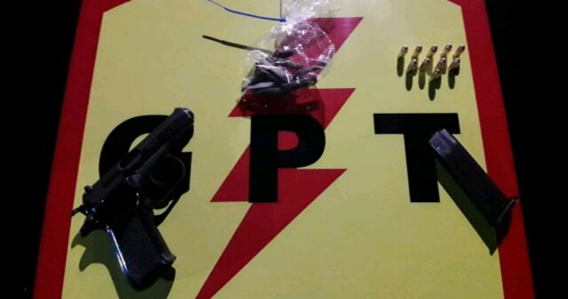 Polícia Militar prende em flagrante suspeito de posse ilegal de arma de fogo e apreende o referido armamento
