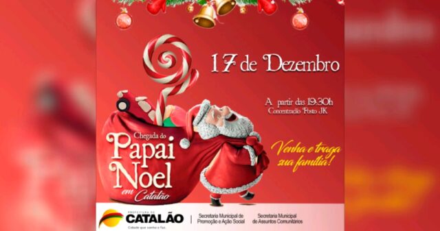 Papai Noel chegará à casinha nesta segunda-feira em Catalão