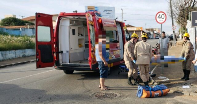 Motociclista fica ferido em acidente de trânsito em Catalão