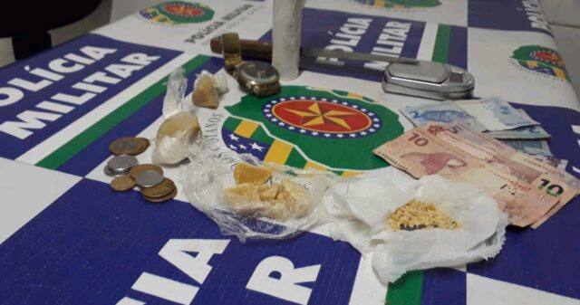 Polícia Militar prende mais um traficante de drogas/suspeito de roubo em flagrante no Bairro São João