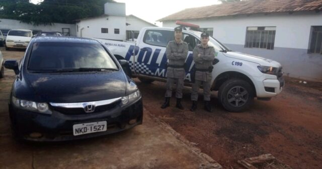 Patrulha Rural recupera veiculo furtado em Santa Cruz de Goiás
