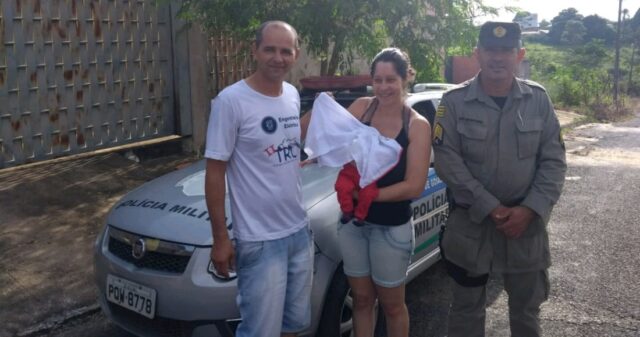 Policial Militar salva vida de bebê engasgado após 3 minutos de procedimentos, em Goiandira