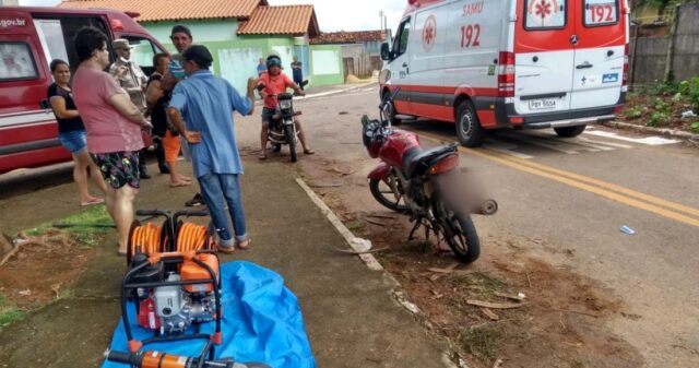 Homem fica ferido em acidente de trânsito na cidade de Ipameri