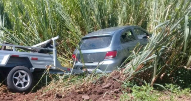 Saída de pista é registrada na tarde deste sábado na BR-050