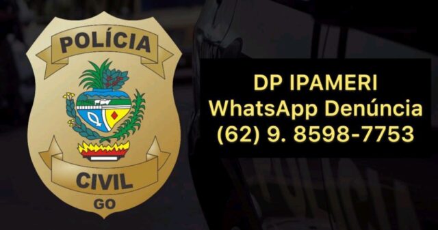 Delegacia de Polícia Cívil de Ipameri divulga número de disk denúncia