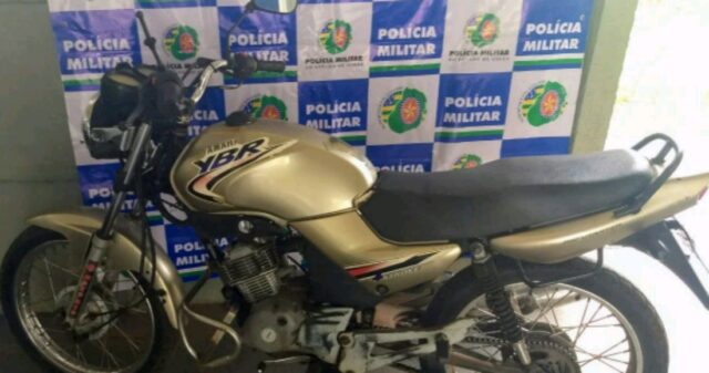 CPR recupera motocicleta roubada durante patrulhamento na GO-309, em Pires do Rio