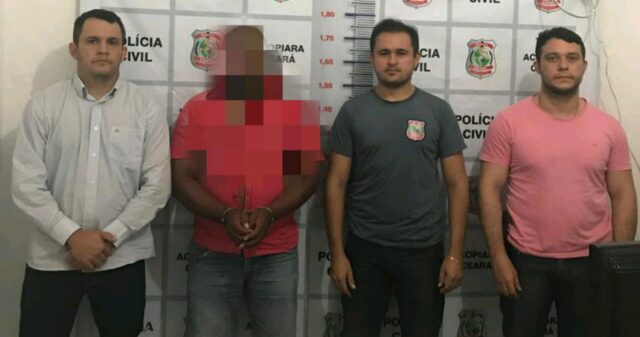 EXCLUSIVA: Acusado de estuprar criança em Catalão é preso pela polícia de Acopiara (CE)