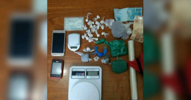 Policiais de Pires do Rio prende suspeito pelos crimes de tráfico de entorpecentes, associação criminosa e corrupção de menores