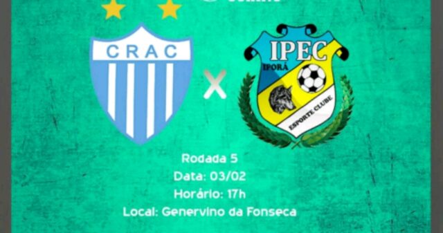 CRAC e Iporá se enfrentam para engrenar no campeonato