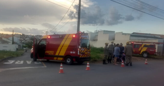 Acidente envolvendo moto é registrado no Bairro Santo Antônio