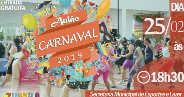 Secretaria de Esportes e Lazer promoverá Aulão de Carnaval de graça para toda população