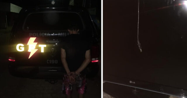 GPT flagra autor de roubo a residência em Pires do Rio