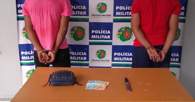 Polícia Militar de Ipameri prende em flagrante dois suspeitos de roubo