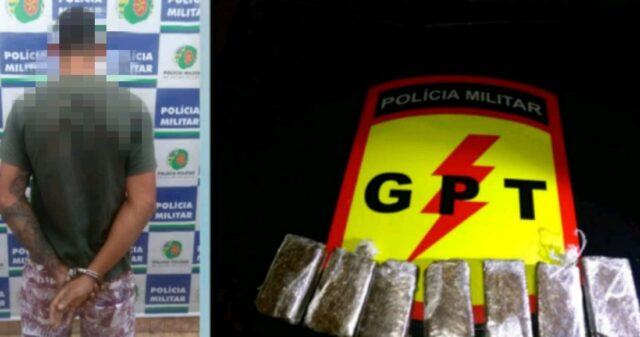 PM apreende 3,5kg de maconha e desarticula quadrilha de traficantes em Pires do Rio
